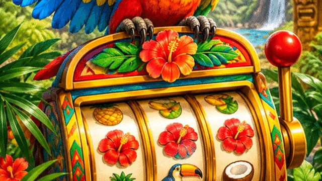 Simbol koin dan gulungan mesin slot