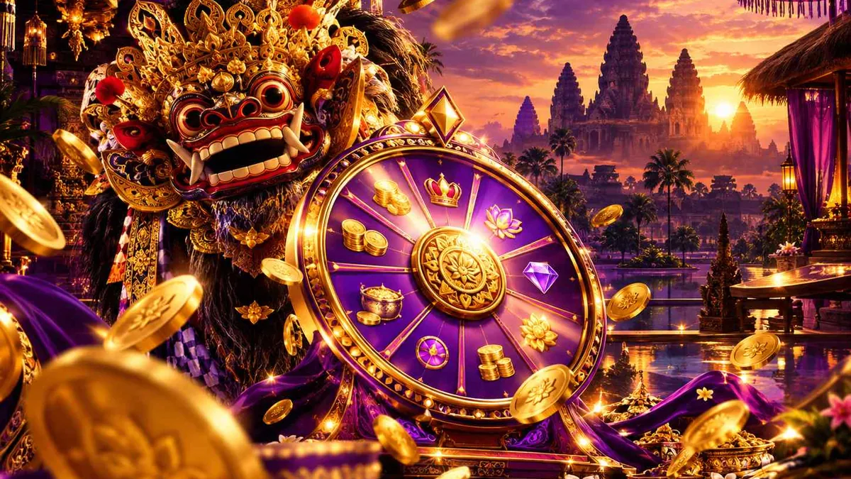 Ilustrasi garis pembayaran menyilang di layar mesin slot
