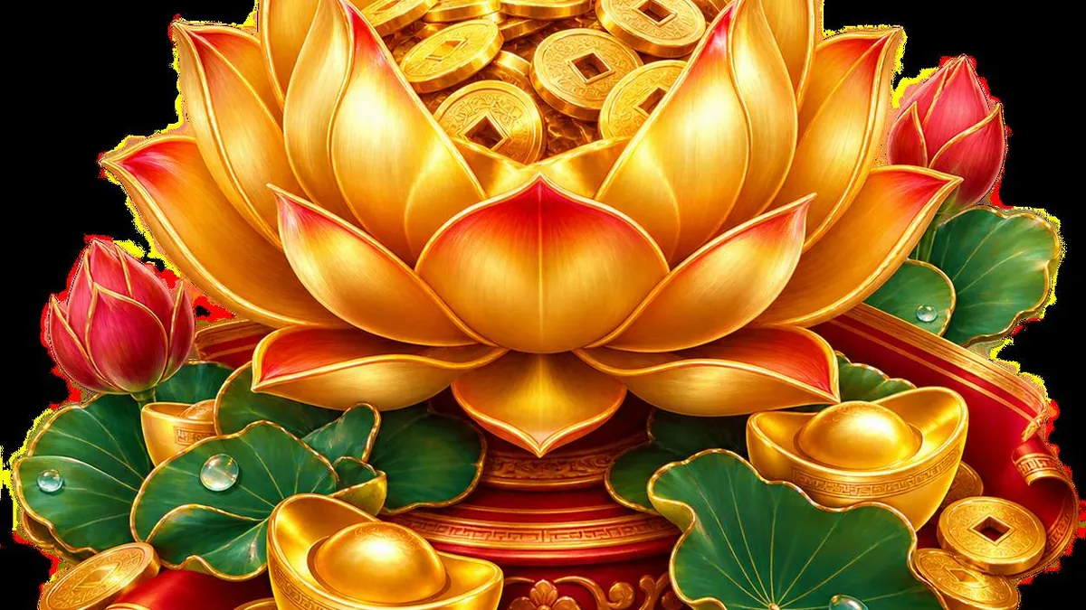Klaster simbol menempel di layar mesin slot